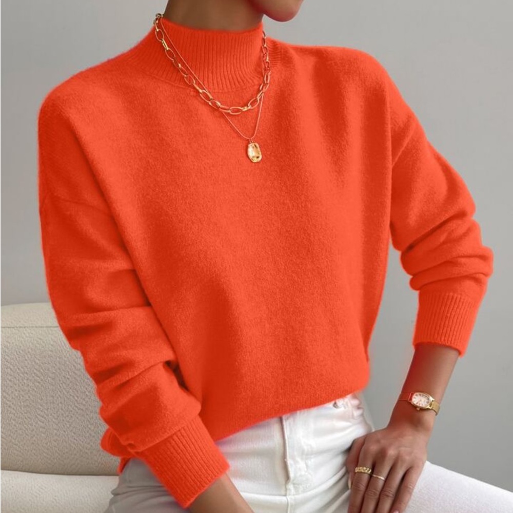 SHEIN orange sweater